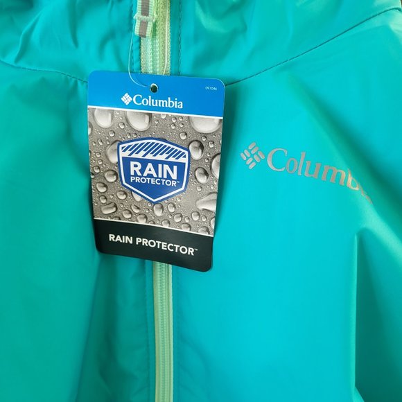 Girls Columbia Sherpa Lined Rain Jacket - Picture 4 of 4